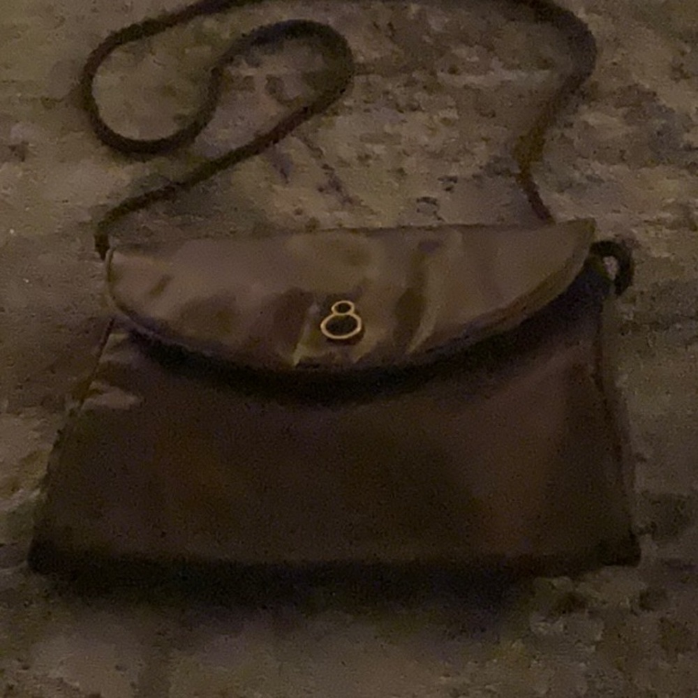 BLACK SATIN MINI SHOULDER OR CLUTCH BAG